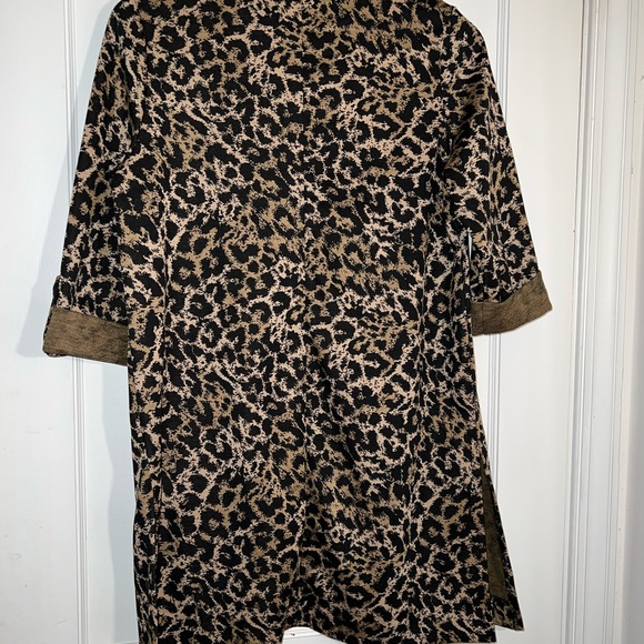 ❤️ ADYSON PARKER ROLL TAB LONGLINE ANIMAL PRINT JACKET WINTER WORK WEAR - Picture 5 of 8